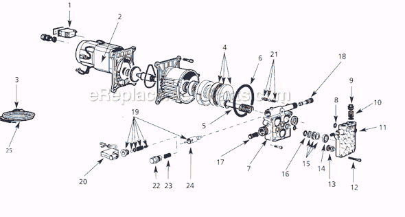 Page A Diagram and Parts List for PW134500AV  Campbell Hausfeld Compressor